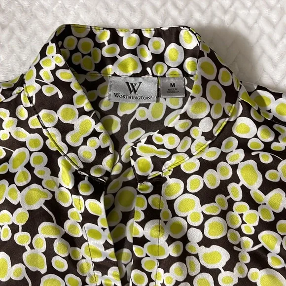 Worthington Printed Blouse NWOT - Picture 3 of 7